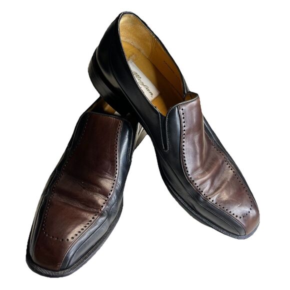 Mezlan Azores Loafer Men\'s 10.5M 2-Tone Oxford Leather Casual Dress Shoes Spain main image 6
